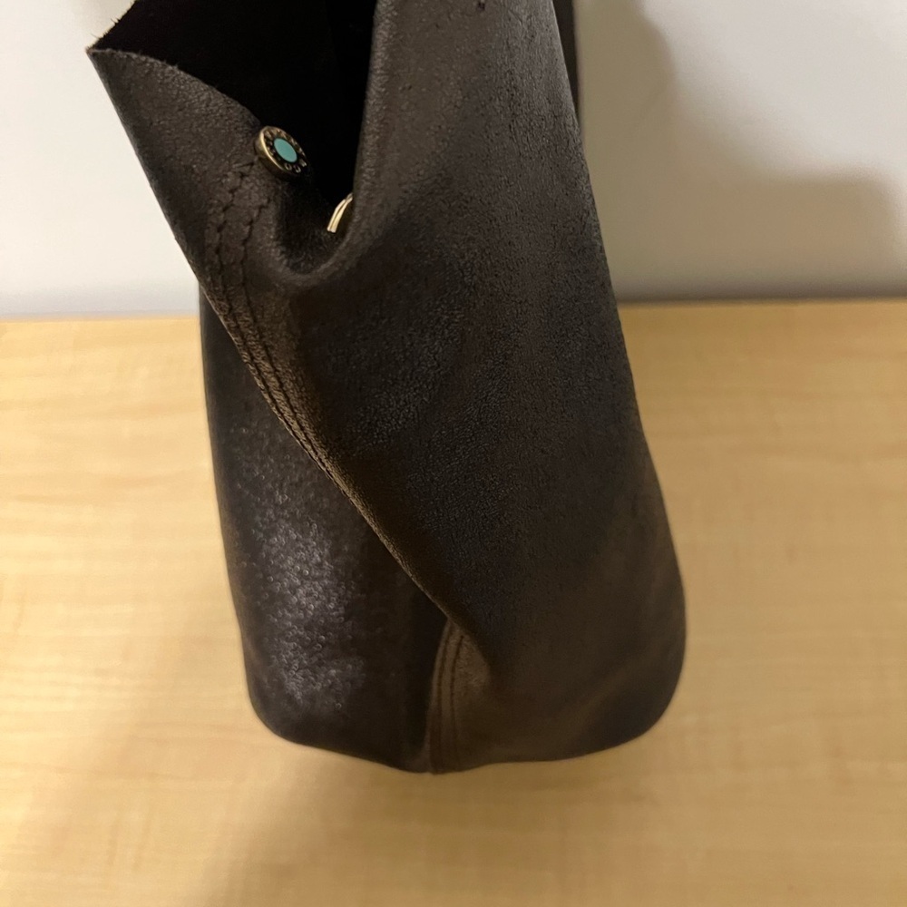 Tiffany Bronze Leather Tote Bag - Picture 7 of 15